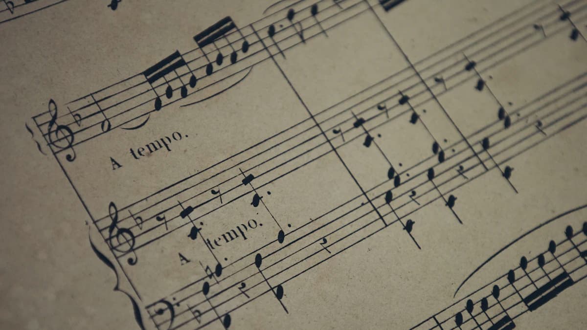 Handwritten music notation